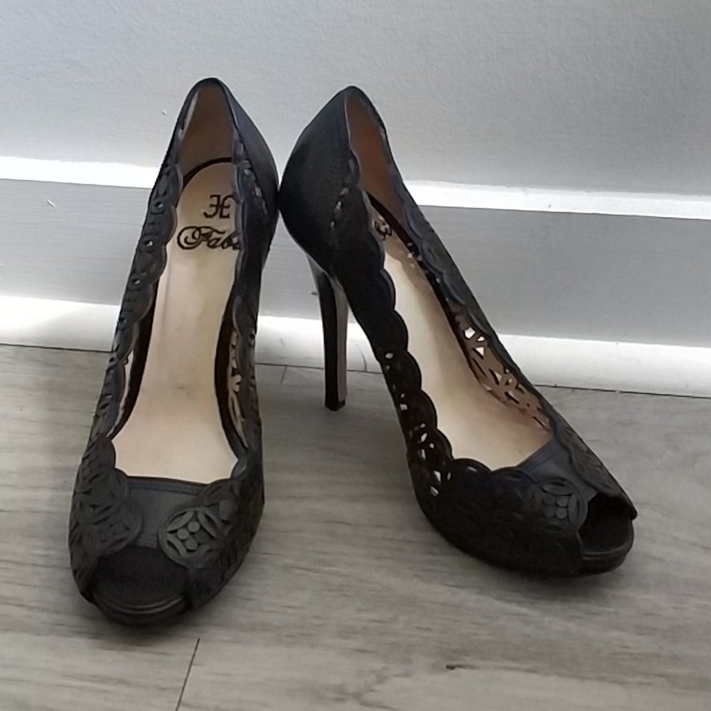 Fabi lace leather shoes
